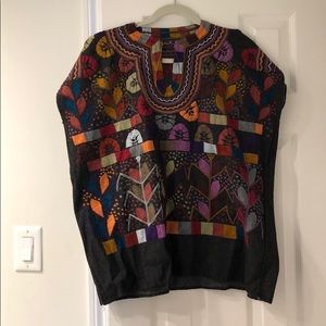 Hand-embroidered Mexican blouse